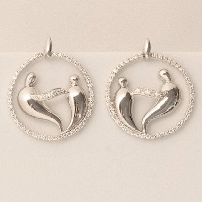 Mother Child Stud Earrings