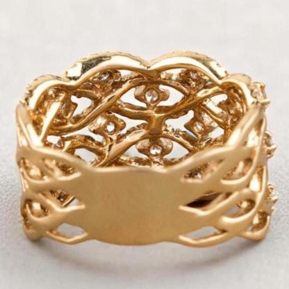 Criss Cross Diamond Ring