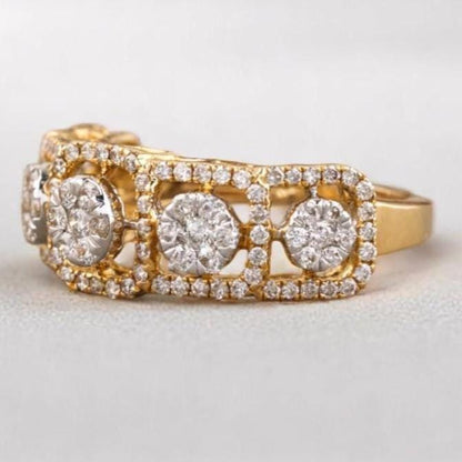 Diamond Halo Eternity Ring