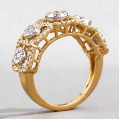 Diamond Halo Eternity Ring