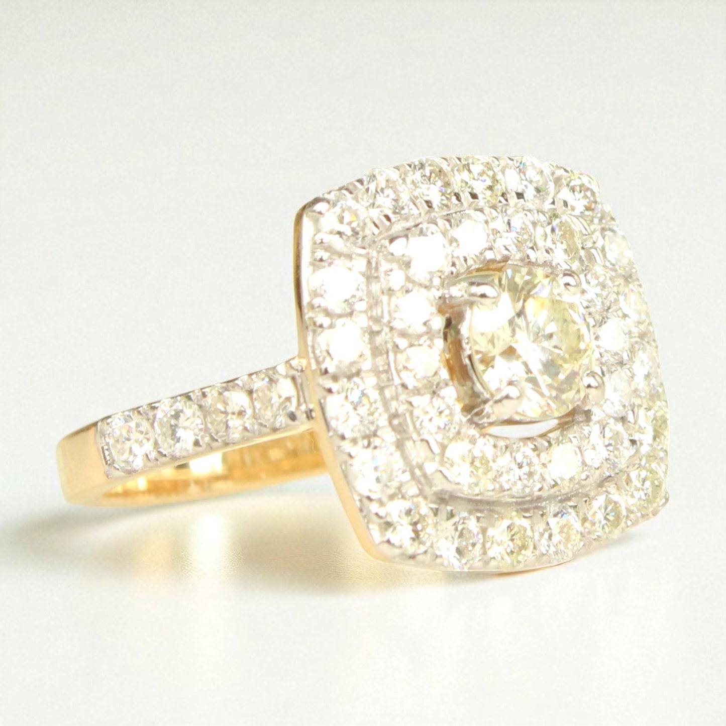Solitaire Square Diamond Ring