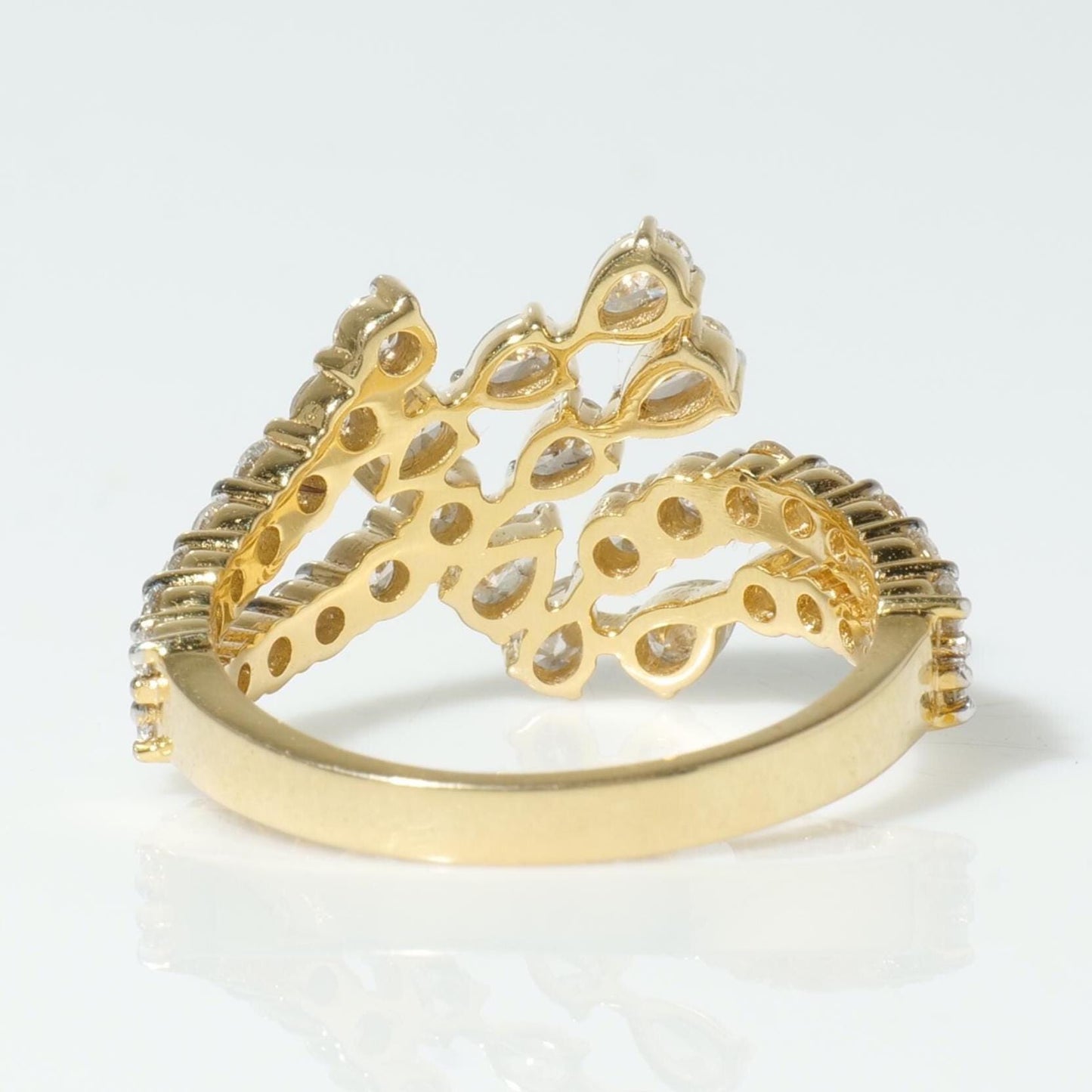 Leaf Branch Diamond Ring