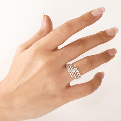Marquise Wide Diamond  Ring