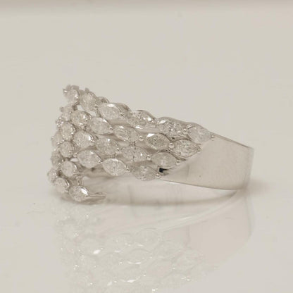 Marquise Wide Diamond  Ring