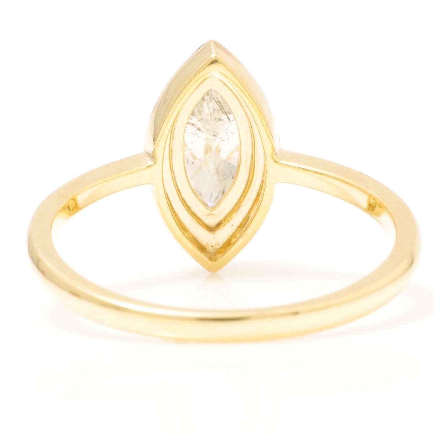 Marquise Diamond Enamel Halo Ring