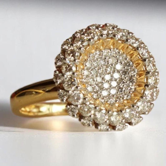 Sunflower Diamond Ring