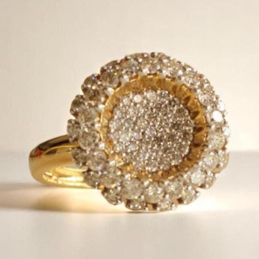 Sunflower Diamond Ring