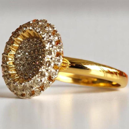 Sunflower Diamond Ring