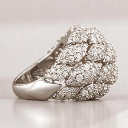 Dome Cluster Diamond Ring
