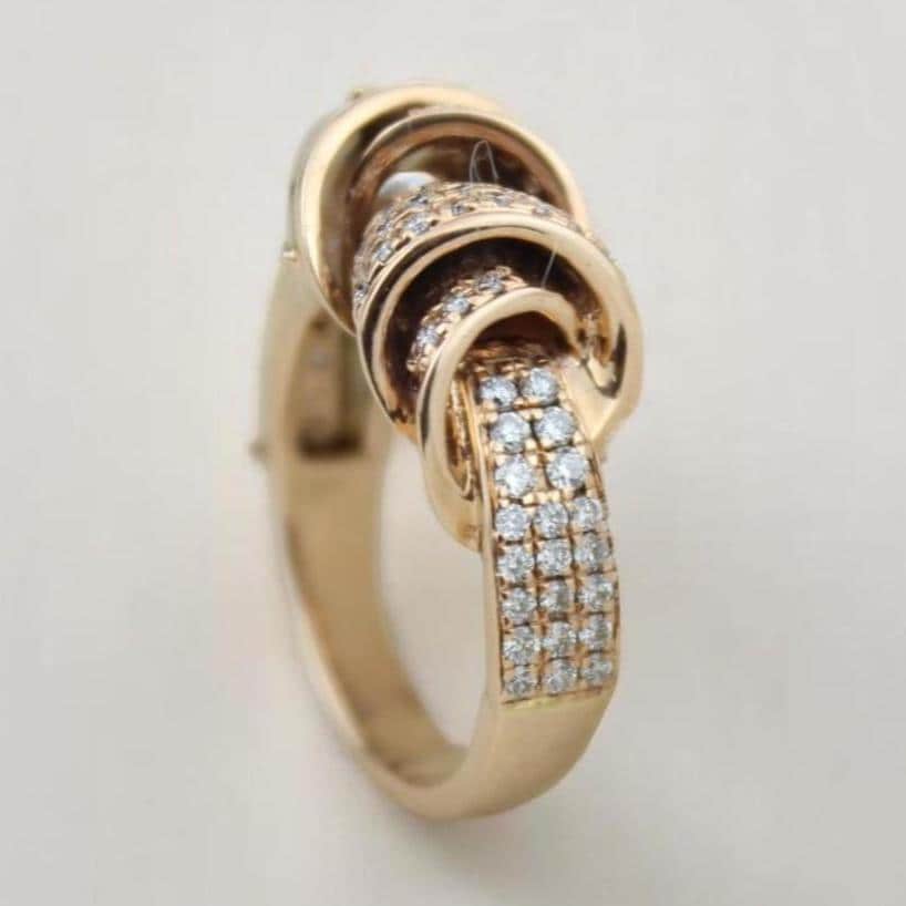 Mother of Pearl Diamond Ring