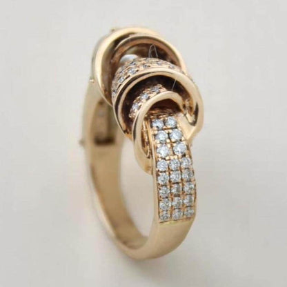 Mother of Pearl Diamond Ring