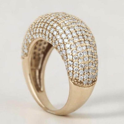 Pave Dome Diamond Ring