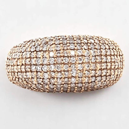 Pave Dome Diamond Ring