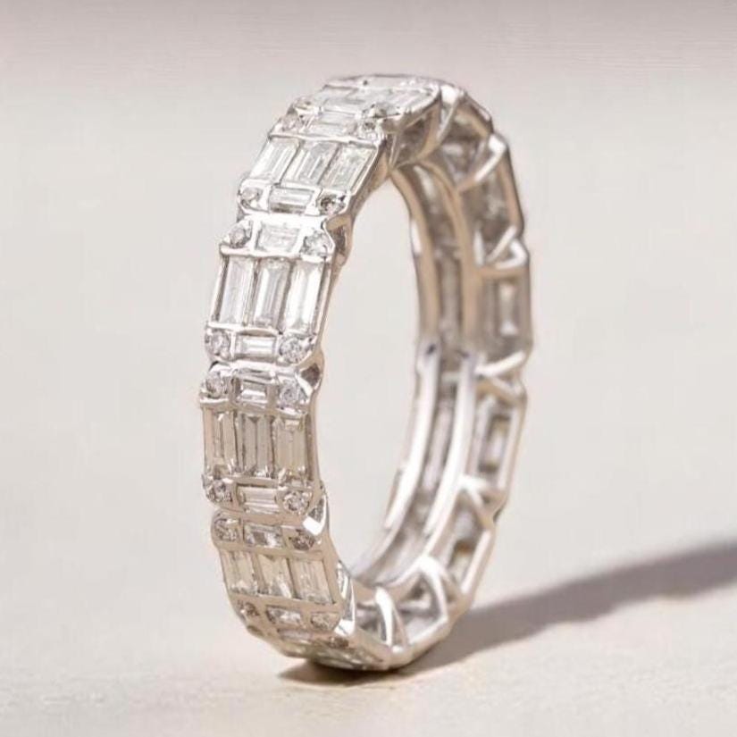 Emerald Illusion Wedding Ring