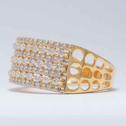 Eternity Diamond Wide Band Ring