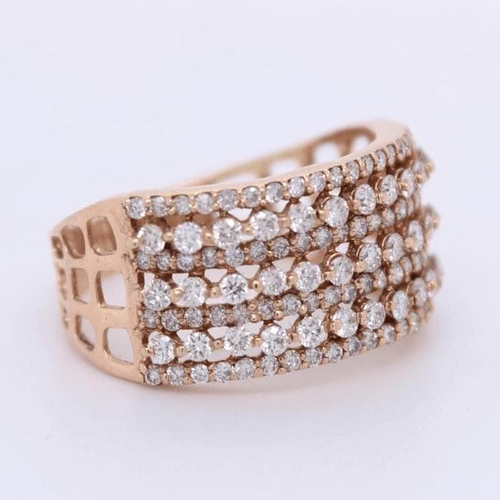 Eternity Diamond Wide Band Ring