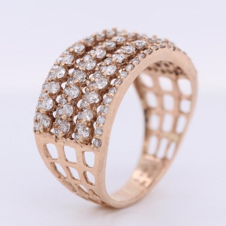 Eternity Diamond Wide Band Ring