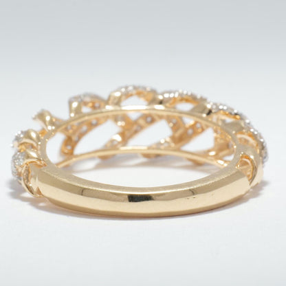 Weave Design Diamond Ring