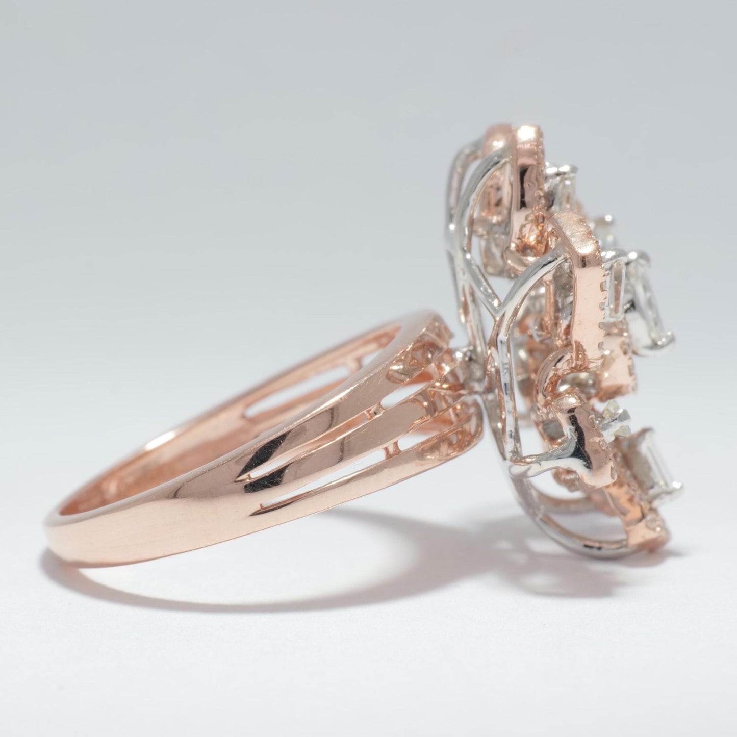 Floral Cocktail Diamond Ring
