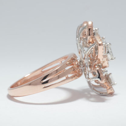 Floral Cocktail Diamond Ring