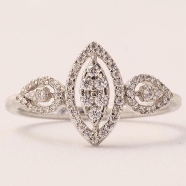 Halo Marquise Diamond Ring