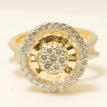 Halo Cluster Diamond Ring