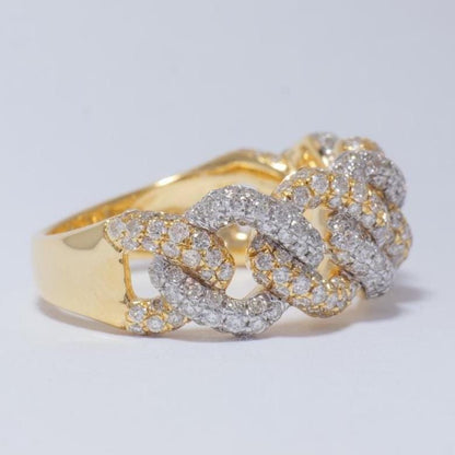 Miami Cuban Diamond Ring