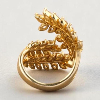 Marquise Branches & Leaves Diamond Ring