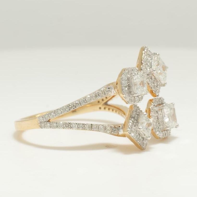 Diamond Open Cuff Ring