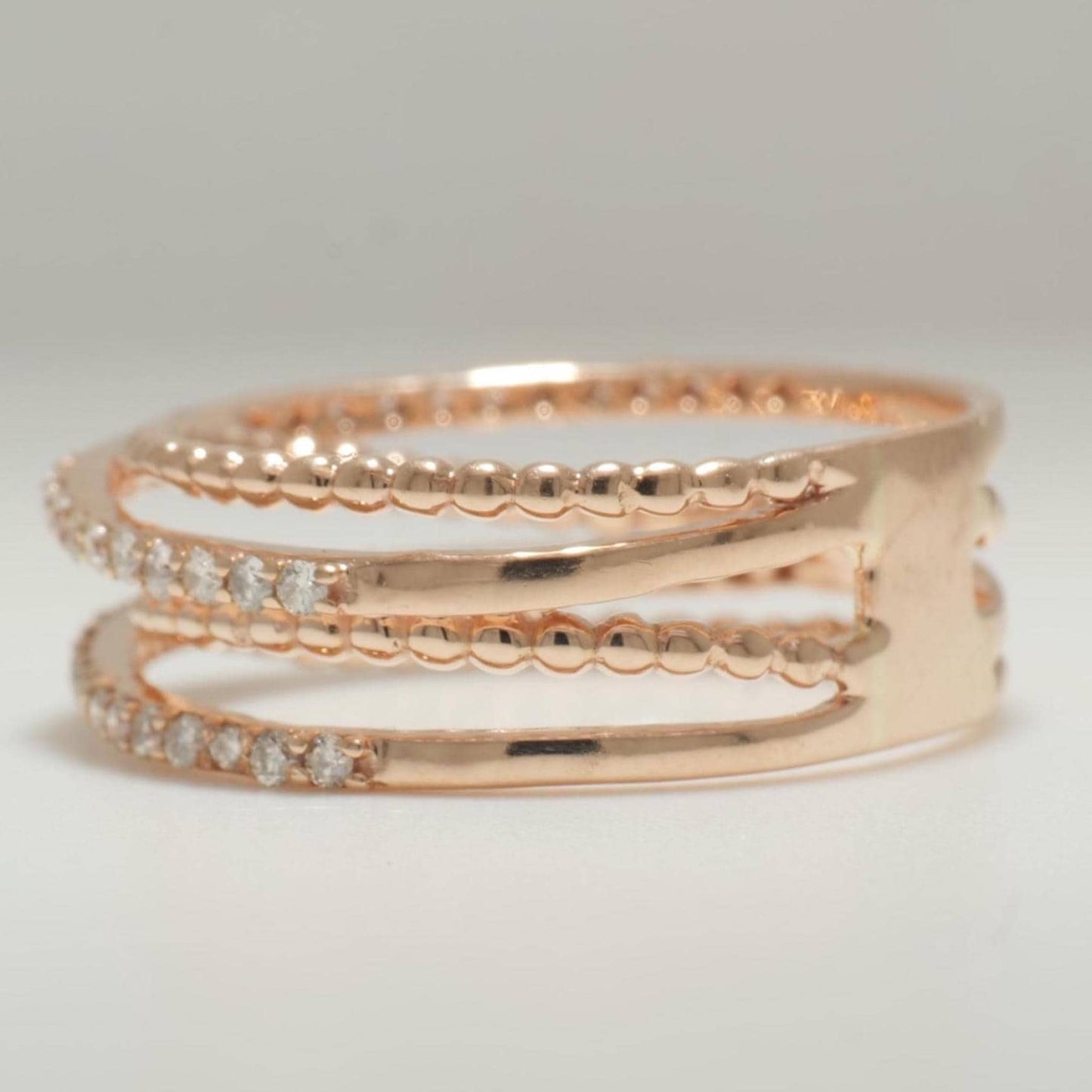 Twist Diamond Band Ring