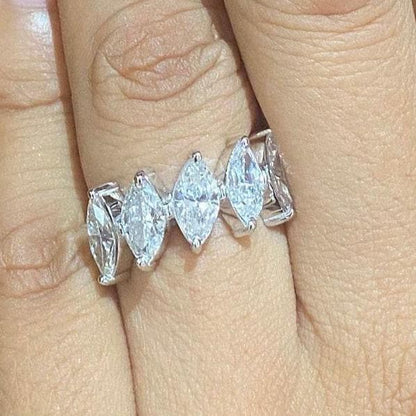 Marquise Natural Diamond Ring