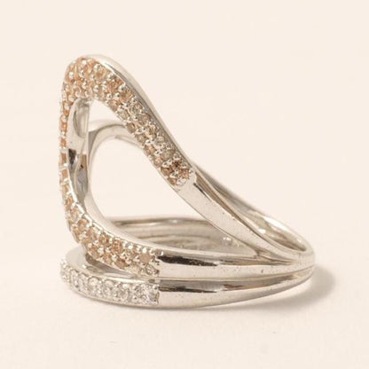 Gold Swirl Diamond Ring