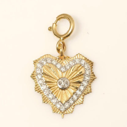 Heartburst Medallion Diamond Charm