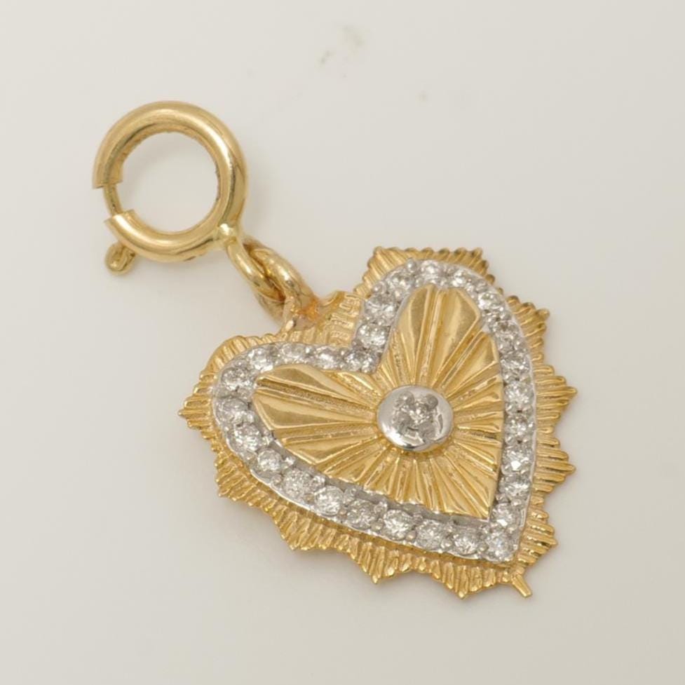 Heartburst Medallion Diamond Charm