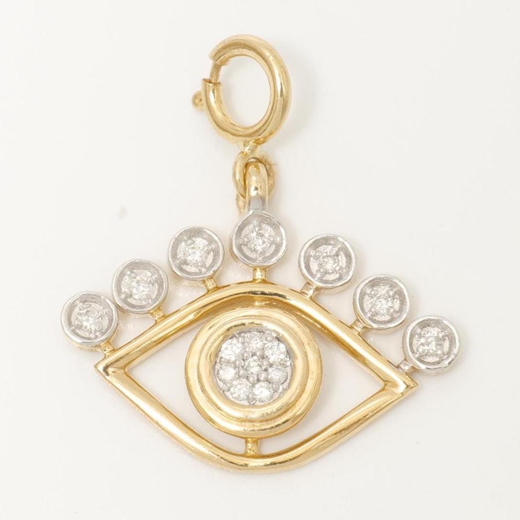 Evil Eye Diamond Charm