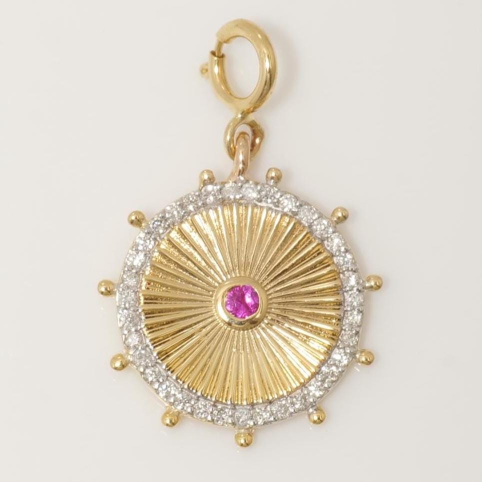 Sunburst Medallion Charm