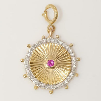 Sunburst Medallion Charm