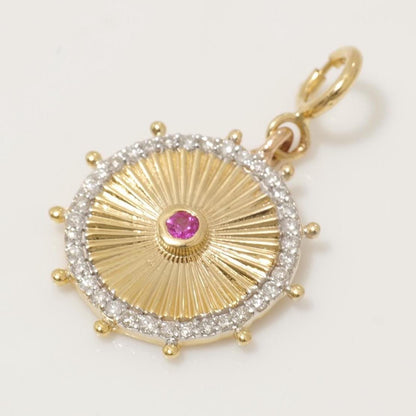 Sunburst Medallion Charm