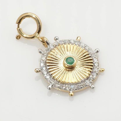 Sunburst Medallion Charm