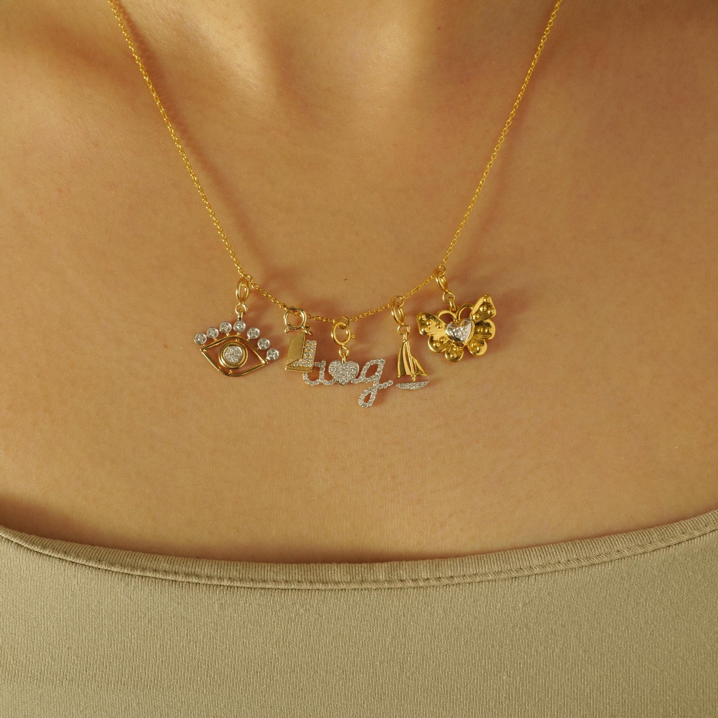 Sailboat Diamond Charm
