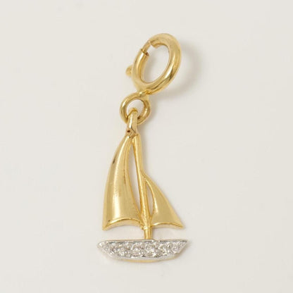 Sailboat Diamond Charm