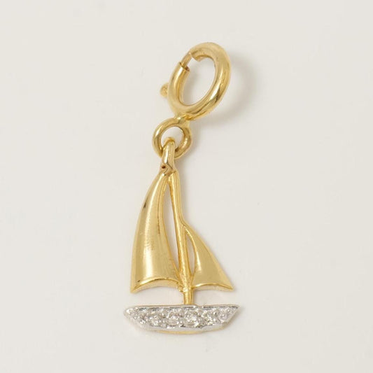Sailboat Diamond Charm