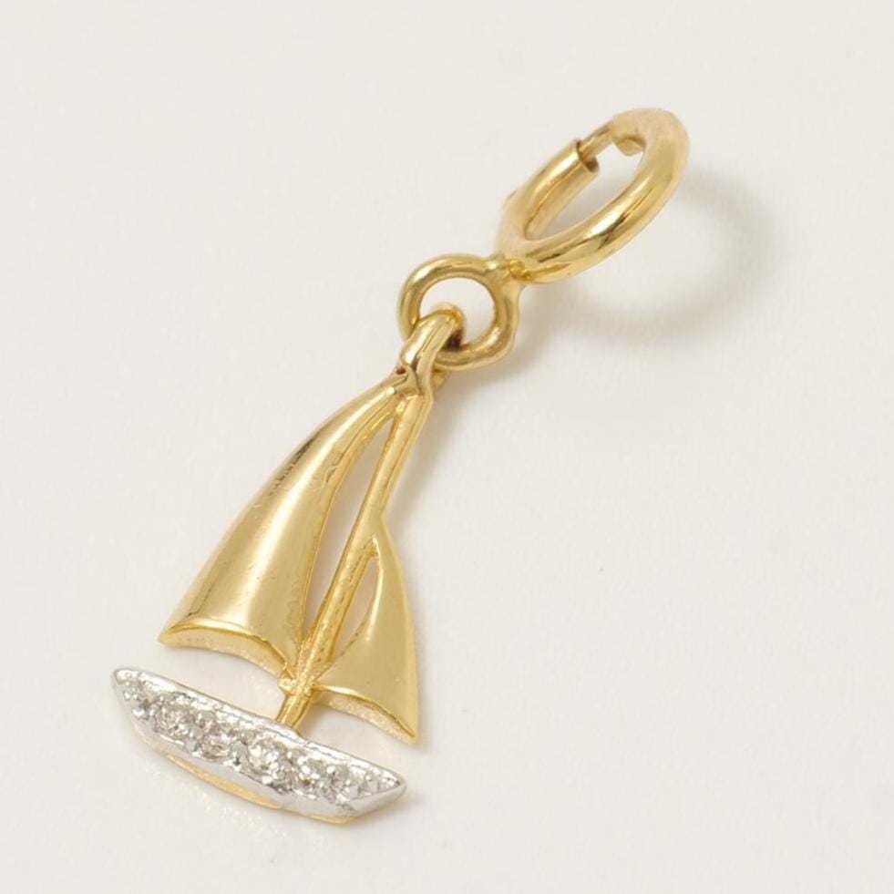 Sailboat Diamond Charm