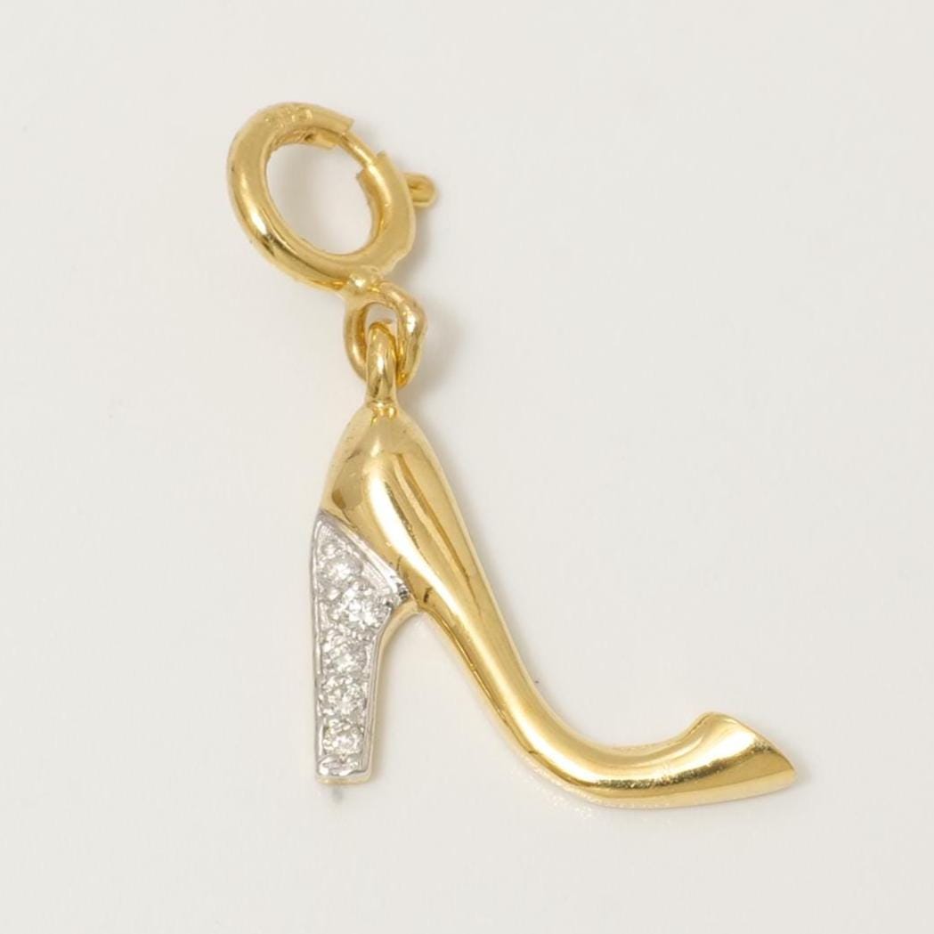 High Heel Natural Diamond Minimalistic Charm