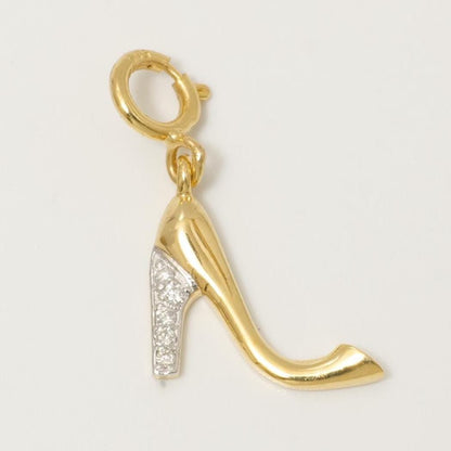 High Heel Natural Diamond Minimalistic Charm