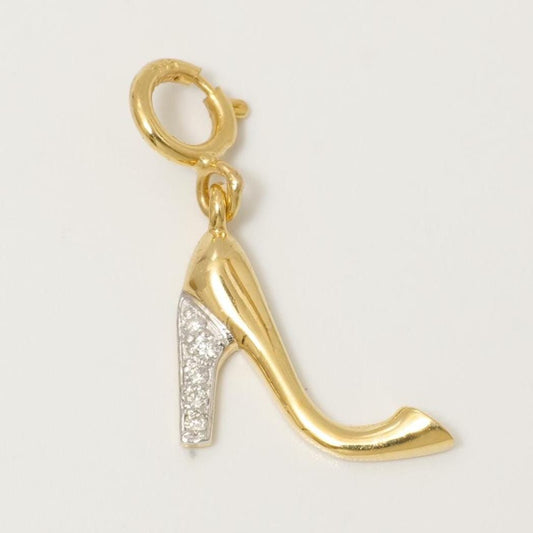 High Heel Natural Diamond Minimalistic Charm