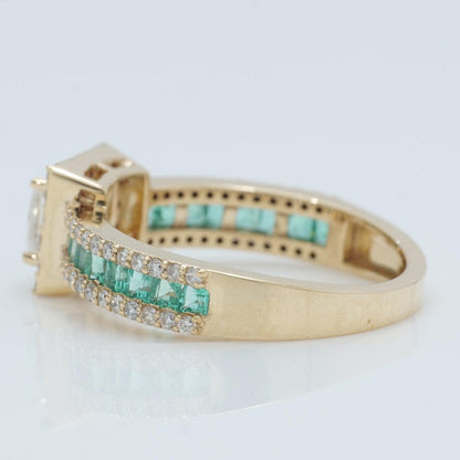 Square Princess Diamond Halo Ring