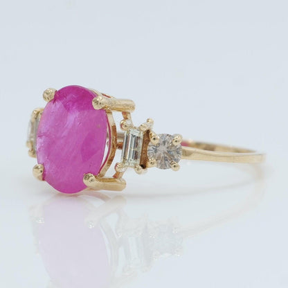 Oval Ruby Ring