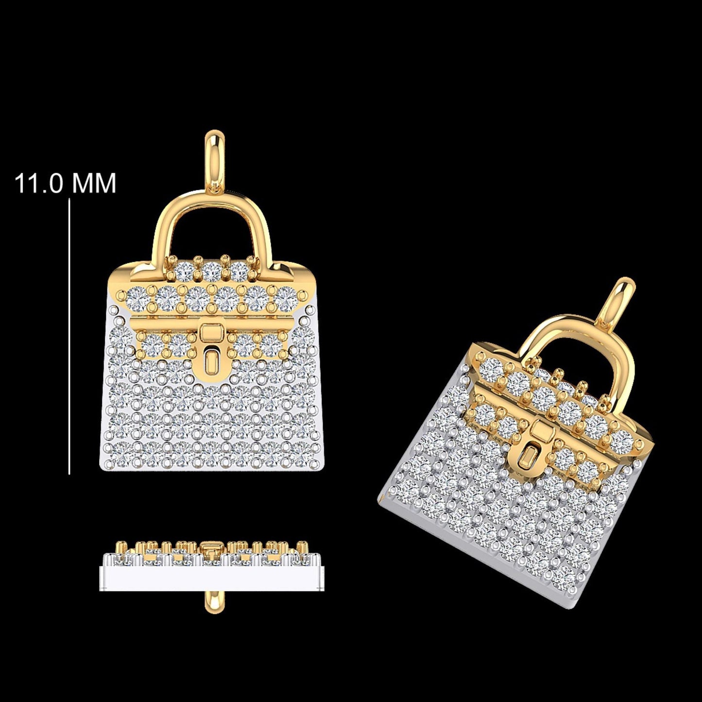 Handbag Diamond Charm