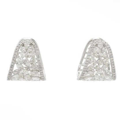 Floral Trapeze Diamond Earrings